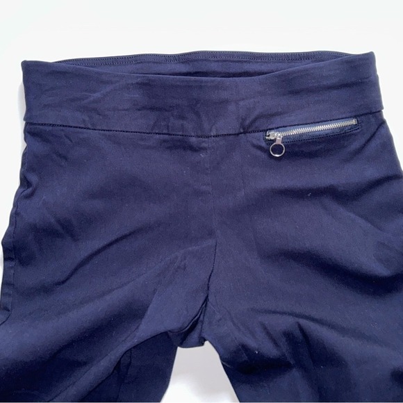 Rafaella Woman's Navy Chinos Stretch Pull On Pants Sz 10 - Picture 5 of 11